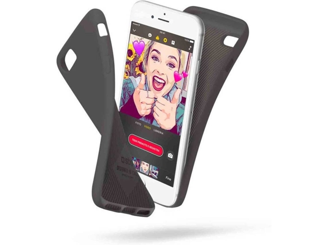 Funda iPhone 6, 6s, 7, 8, SE SBS Polo Negro