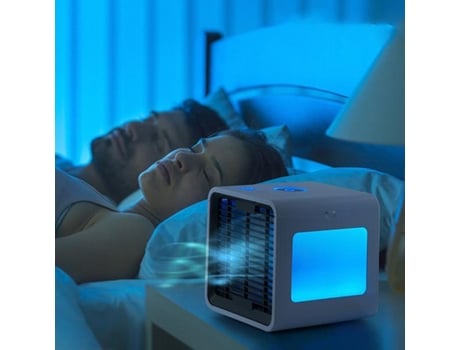 Mini aire acondicionado de vapor portátil con LED Freezy Cube Home Climate