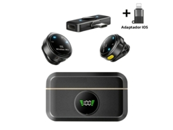 Mini Microfone de Lapela Sem Fio, com Cancelamento de Ruído, Portátil e Recarregável Via Usb, do Tipo Condensador. MDUG