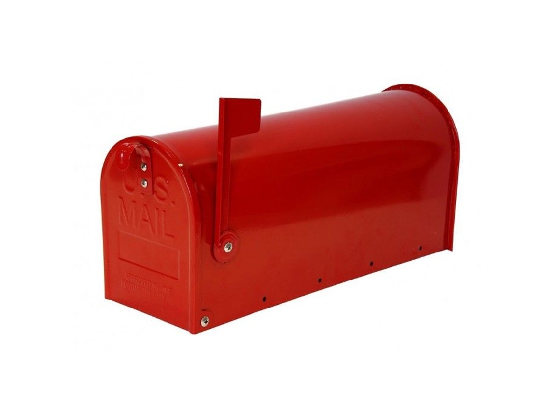Caja De Correo Alubox Topolino 32x48x17cm En Chapa Galvanizada Roja