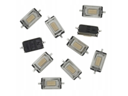 Juego de 3 interruptores táctiles SMT de 6 mm – Monoestables | Altura 2,5 mm | Para PCB y electrónica