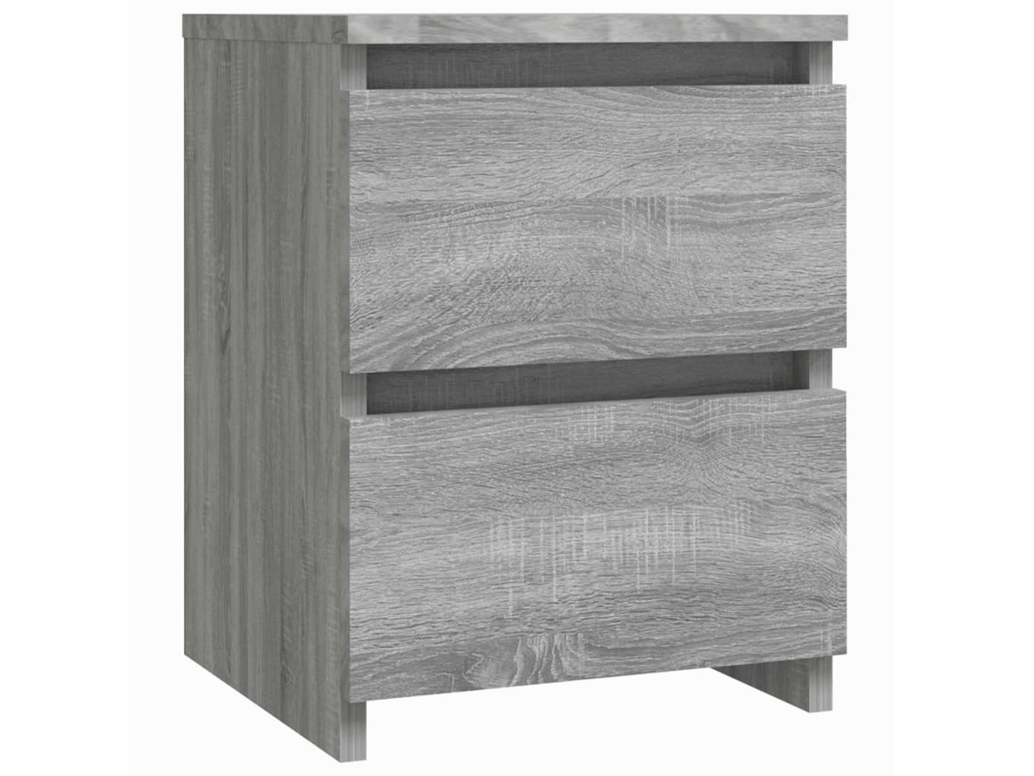 Maison Exclusive - Mesita De Noche Sonoma Gris, 30x30x40 Cm, Madera De Ingeniería