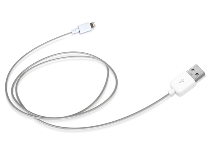 Cable SBS TECABLEUSBIP5 (USB - Lightning - 1 m - Blanco) — Lightning - USB | 1 m