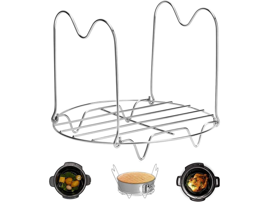 Rejilla de vapor resistente, salvamanteles, accesorios para olla instantánea, perfectos para asar carne y fáciles de limpiar