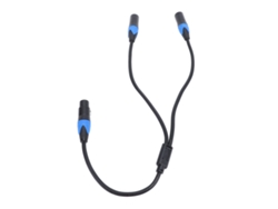 Cable Divisor Xlr, Cable Equilibrado De Hembra De 3 Pines A Doble Macho Para Mezclador De Micrófonos