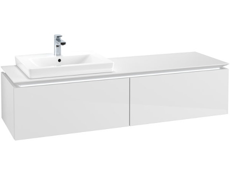 Villeroy &amp Boch Legato Vanity unit B672 1600x380x500mm lavabo a la izquierda iluminación LED