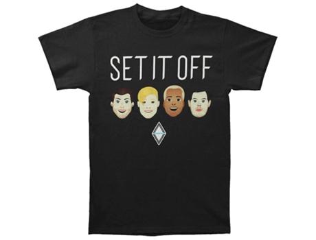 Camiseta ROCKINSTONE Emoji Set It Off (S)