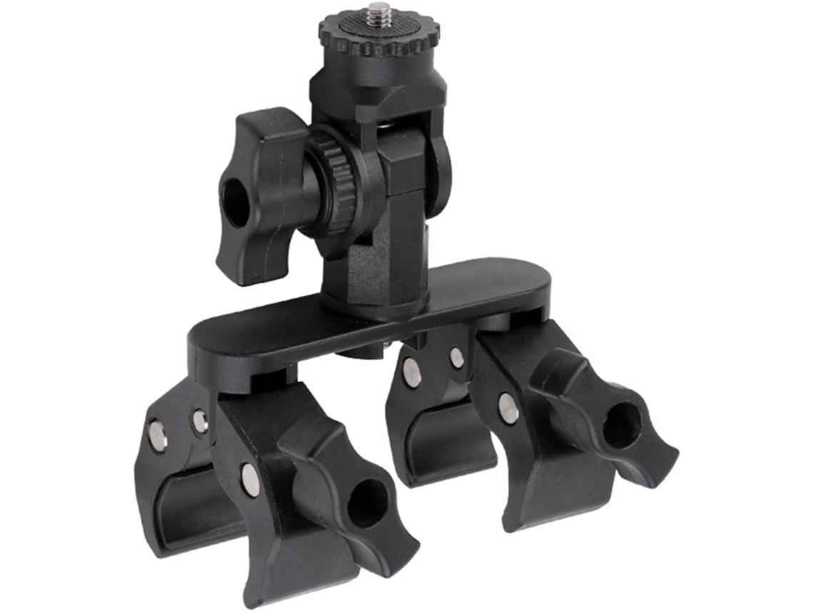 Soporte De Serrage Réglable À 360 Degrés Pour Moto - Tête Sphérique Vis 1/4" Tuya 17 Mm 43 Diamètre