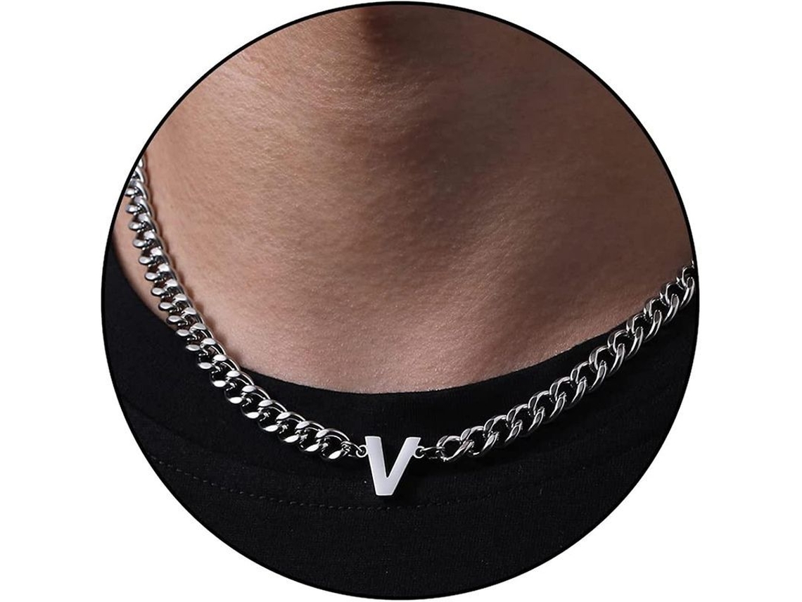 2026-cadena De Eslabón Cubano Con Letra Inicial A-z Para Hombres Mujeres Niños Acero Inoxidable 6.5mm 18+2 Pulgadas Regalo De Joyería