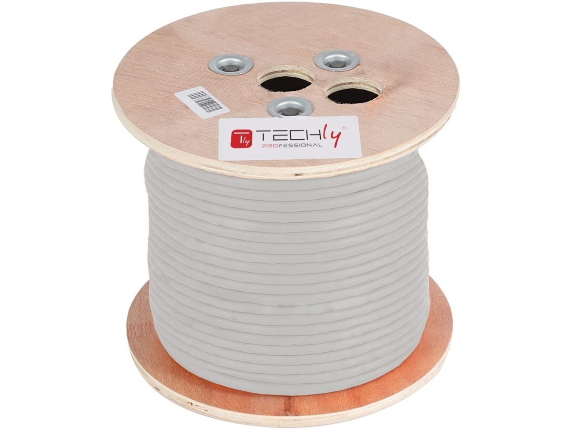 Cable de red Techly (ftp) Itp C5f 305 Ris Gris 305 m Cat5e F/utp