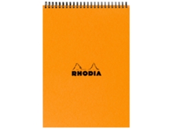 Libreta Espiral N°18 Din A4 Cuadrada Naranja RHODIA