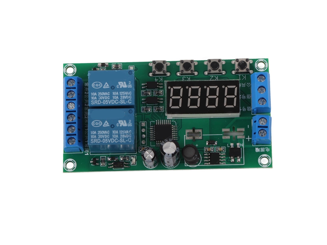 Módulo De Relé De Retardo De 2 Canales Yf-7 Con Disparador De Pulsos De 7-30 V Cc Para Válvula Solenoide.