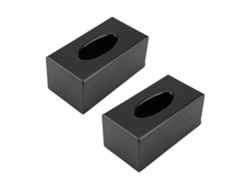 2 cajas de papel higiénico, madera natural, elegantes, para salón o dormitorio.