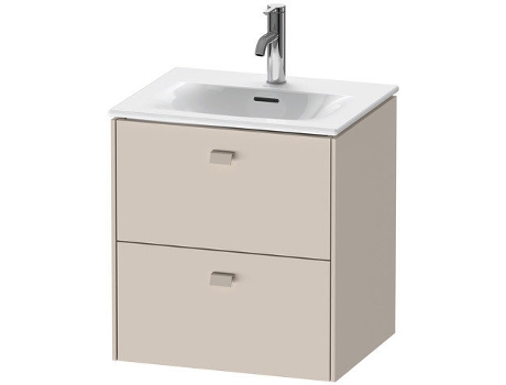Mueble DURAVIT Brioso bajo lavabo suspendido 52,0 x 41,9 cm con 2 cajones incl. recorte de sifón y delantal para lavabo Viu 234453