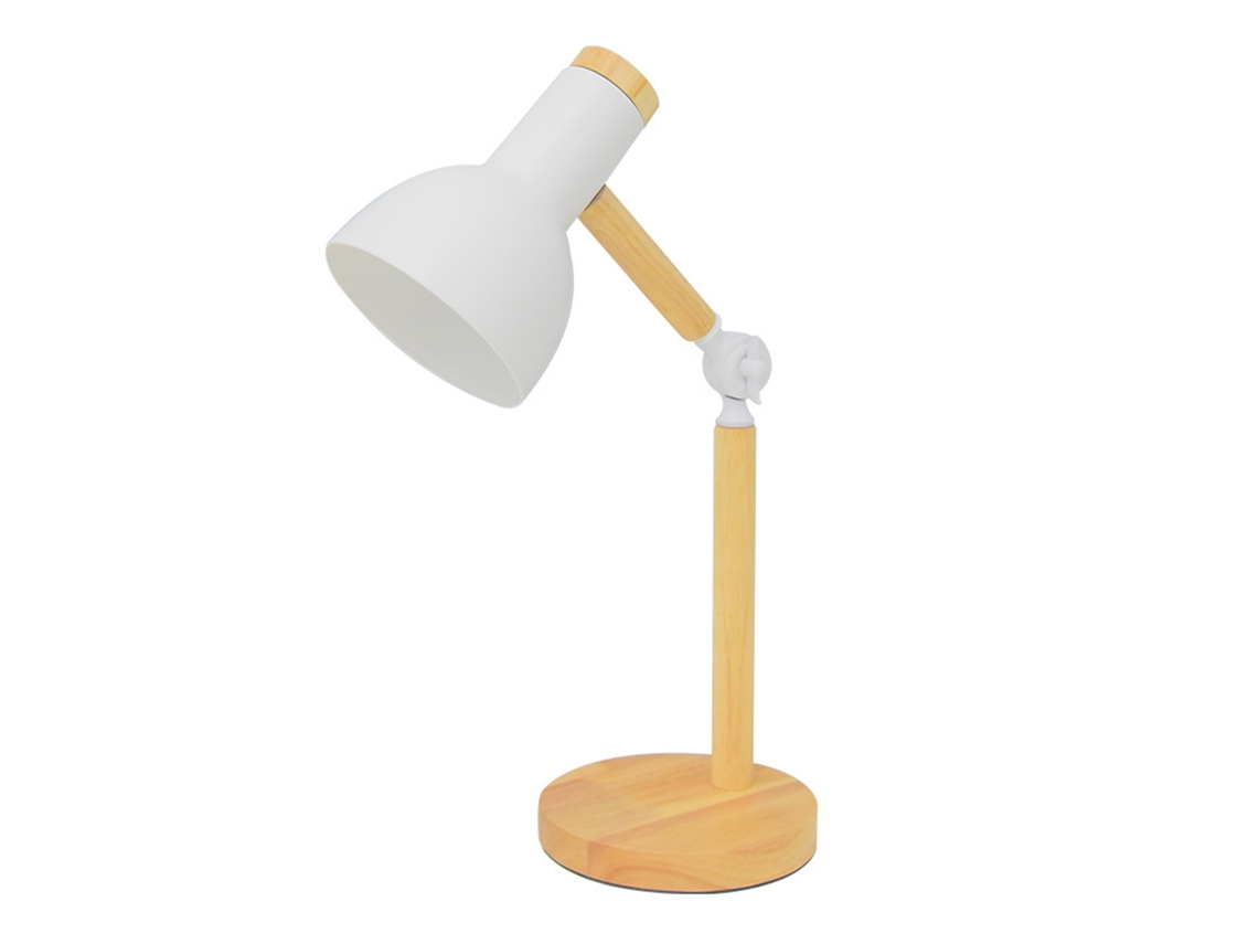 2026-lámpara De Mesa Led Ajustable Regulable Con Temporizador Y Control Remoto Madera Para Dormitorio Oficina Blanca