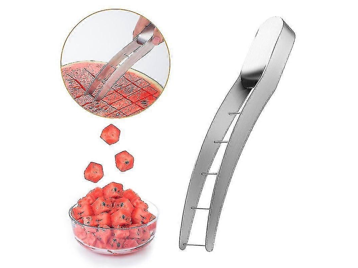 Cortador de sandía, cuchillo para sandía rápido y seguro, cortador de sandía para ensalada de frutas, utensilio de cocina