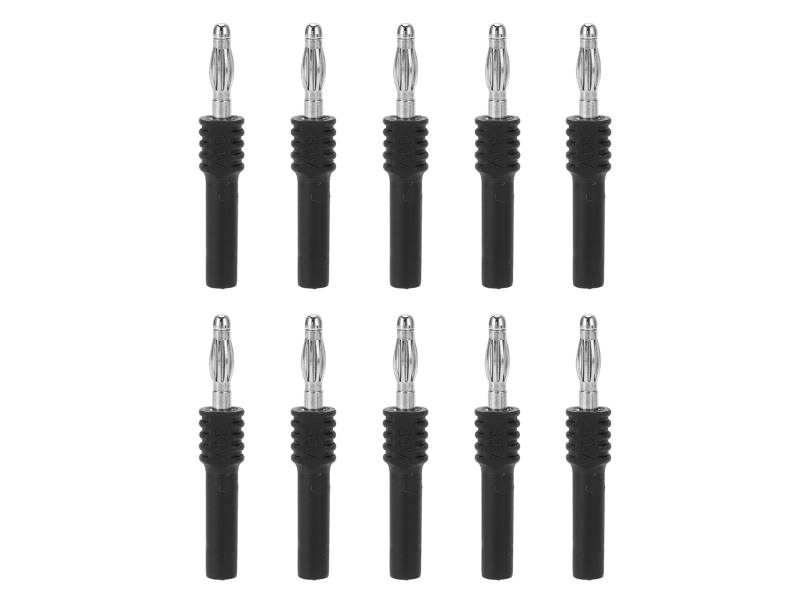 10 Conectores Banana J.20025 De 4 Mm Macho A 2 Mm Hembra Para Multímetro, Adaptador De Latón Pa