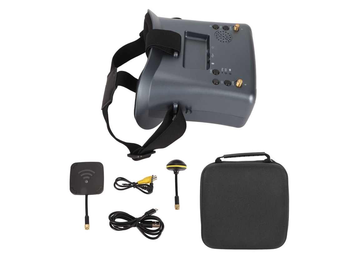 Gafas De Video Fpv 5.8g Gafas De Avión Rc Con Dvr Pantalla De 4.3 Pulgadas 800x480 Batería De 3.7v 2000mah