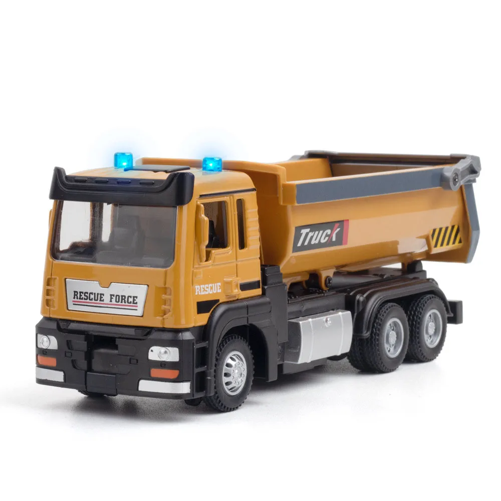 (8979b Amarillo) 1:32 - Camión plataforma elevadora - Modelo de juguete - Vehículo de ingeniería