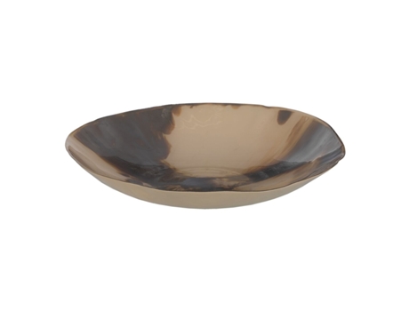 Centro de Mesa Marrón Crema Cristal 40 x 40 x 9 cm