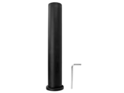 Adaptador de PP negro para BJ-Cuff que convierte el diámetro de 25 mm a 50 mm, accesorio para equipos de gimnasio, 303 mm/11,93 pulgadas.