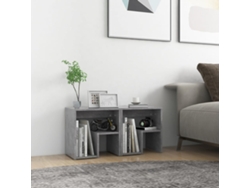 Mesitas de Noche LOVELY HOME Mesinha 2 Pcs 40X30X40 Cm Contrapl. Cinzento Cimento