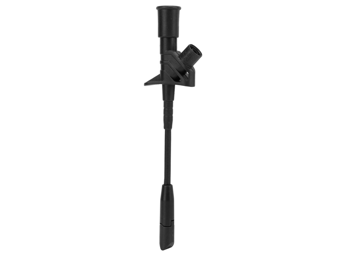 Gancho De Prueba Multímetro Mini Prendedor Acero Inoxidable Sonda Para Reparación De Coches 4mm Socket J.30019negro