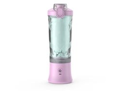 Exprimidor de naranjas inalámbrico de 6 cuchillas y 600 ml, licuadora portátil eléctrica de vaso Gusshious, color morado claro
