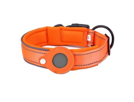 Collar De Perro Airtag Reflectante Con Neopreno Suave: Nuestro Collar Airtag Duradero ELKUAIE