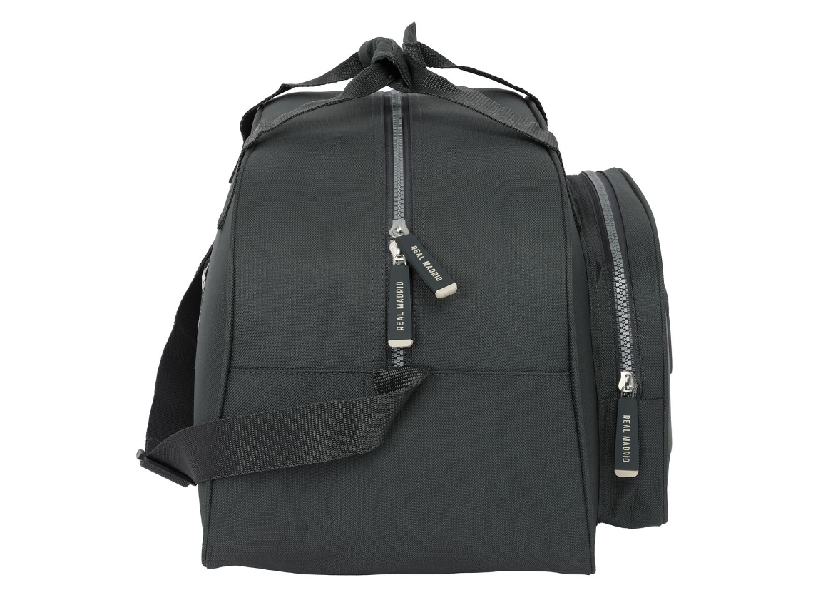 Bolsa de deporte del Real Madrid CF, gris, 40 x 24 x 23 cm, VETONEK