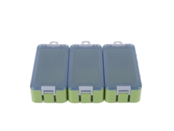 Danu26-caja De Pesca Luminosa Resistente Al Agua Portátil Organizador De Anzuelos Mini Caja De Herramientas Verde