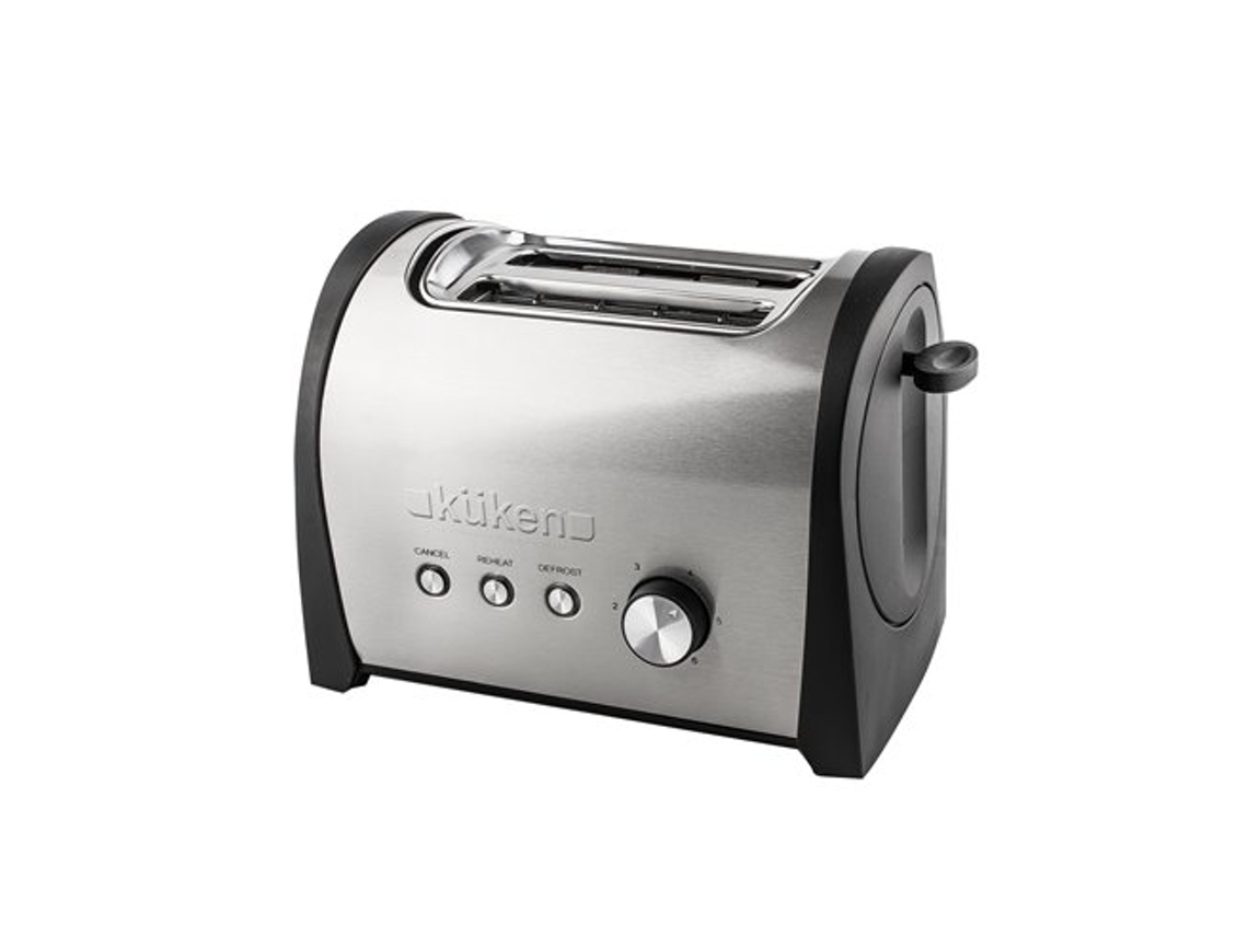 Tostadora De Acero Inoxidable 2 Slots 800w Küken Kuken