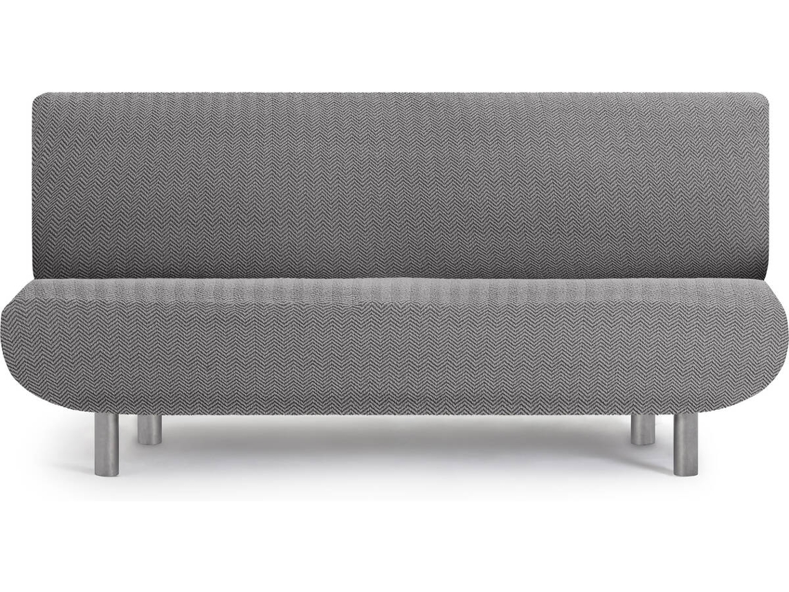 Funda de Sofá Clic Clac 3 Plazas EYSA Premium Jaz Tejido Multielástico (230 x 160 x 100 cm - Poliéster y Algodón - Gris)