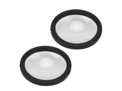 2pcs Funda Protectora De Lente Acrílica Impermeable A Polvo Y Aceite Para Cámaras Deportivas Gopro Max