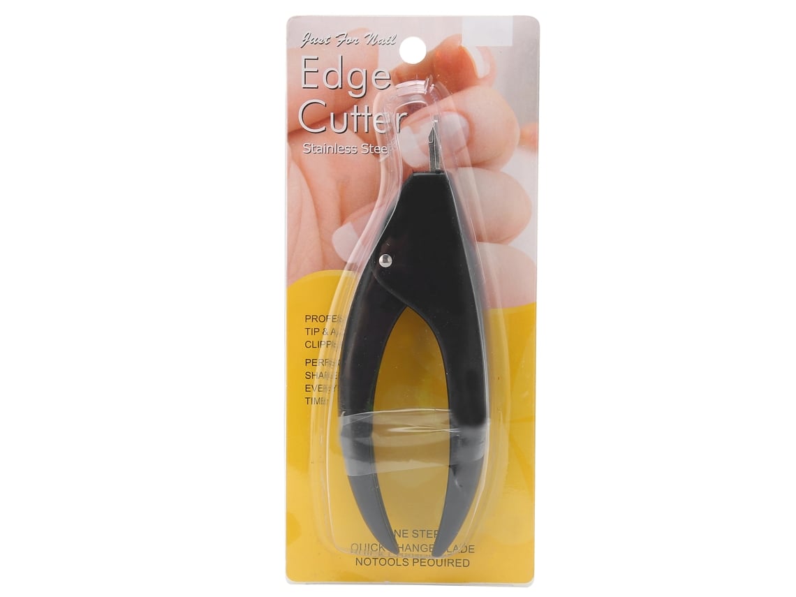 Cortador De Unhas Falsas Em Forma De U Alicate Para Unhas Artificiais Ferramenta De Manicure Em Aço Inoxidável Preto