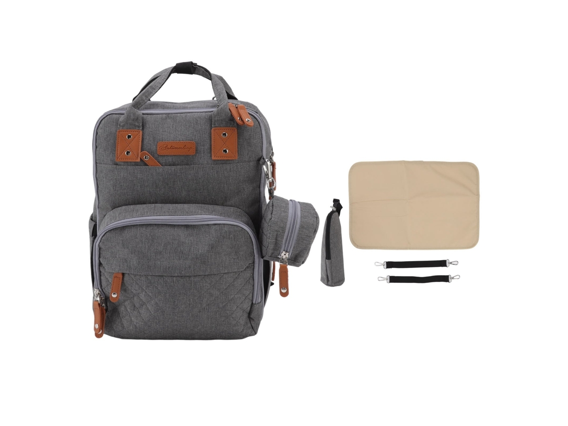 Mochila Para Pañales De 20 Litros Con Compartimento Isotérmico Para Biberones, Repelente Al Agua, Usb