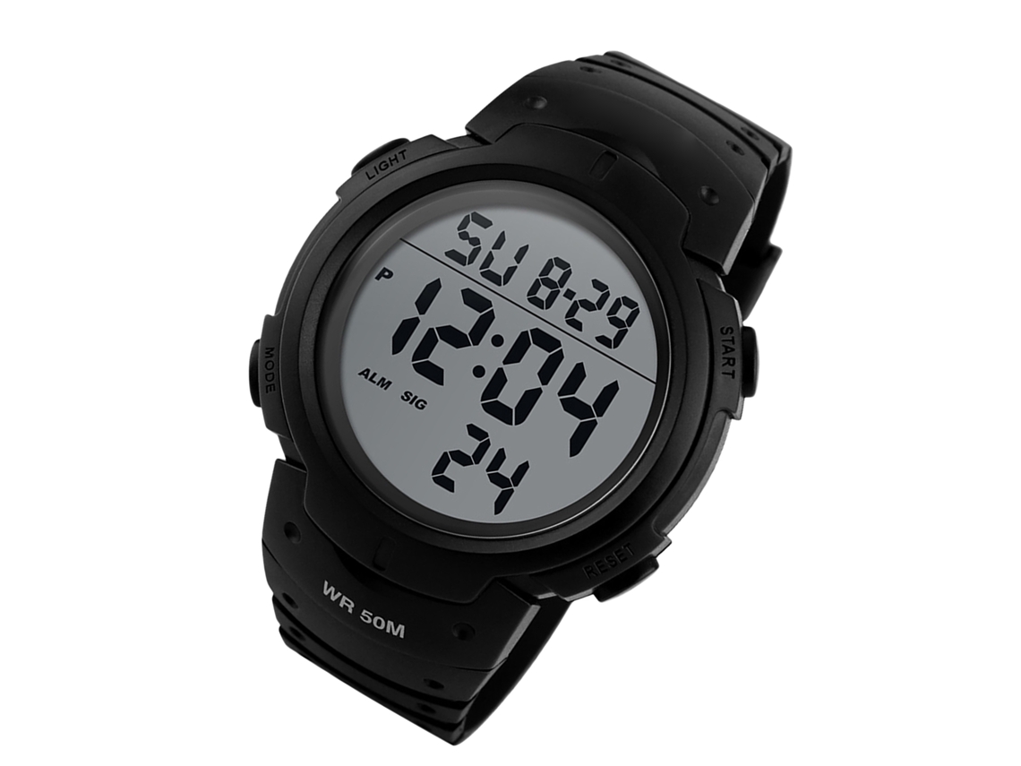 Reloj Deportivo Digital Para Hombre Con Cronómetro, Alarma Y Retroiluminación Led.