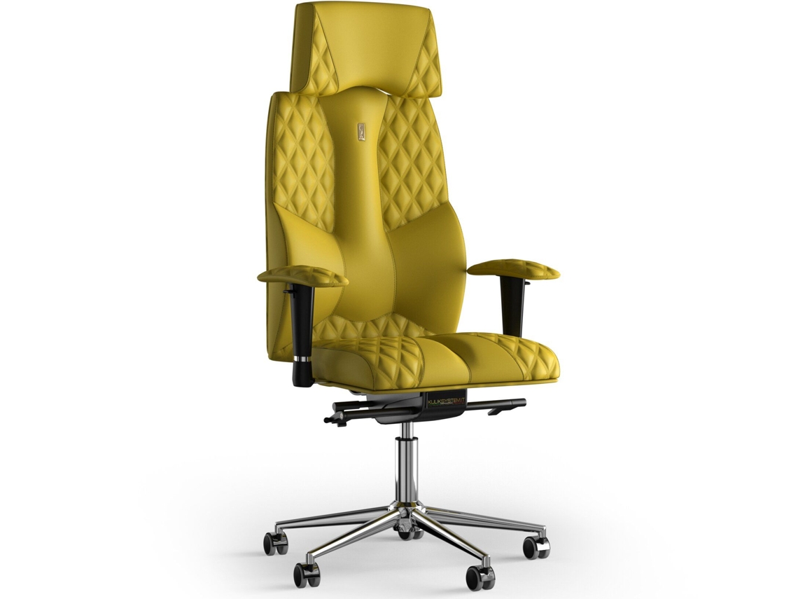 Silla de Oficina KULIK Business Stitching PU Cuero (Amarelo -130x50x50cm)