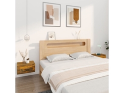 Mesitas de Noche de Pared 2 Pzs 50X36X25 Cm Roble Ahumado