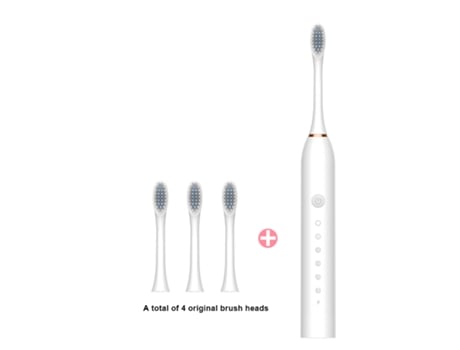 Cepillo de Dientes Eléctrico sónico para adultos y niños, cepillo con temporizador, 6 modos, cepillo de dientes recargable por USB GRPT