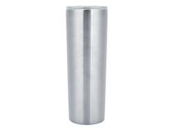 Vaso de viaje de acero inoxidable de 20 oz con tapa para café, té y bebidas frías o calientes, color plateado