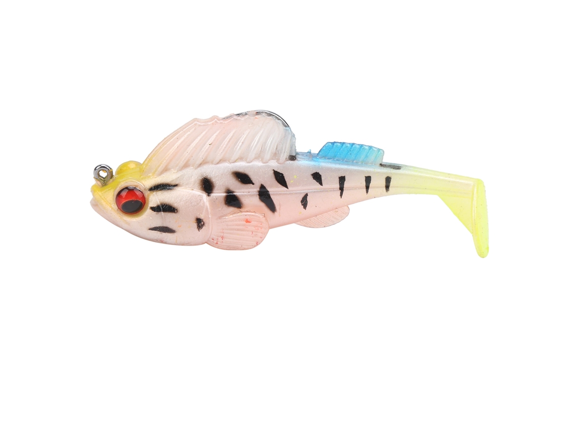 Anzuelos King Kong Negros Anti-enredo Lure Cebo Suave Salto De Pez 75mm/13g Rosa Negro