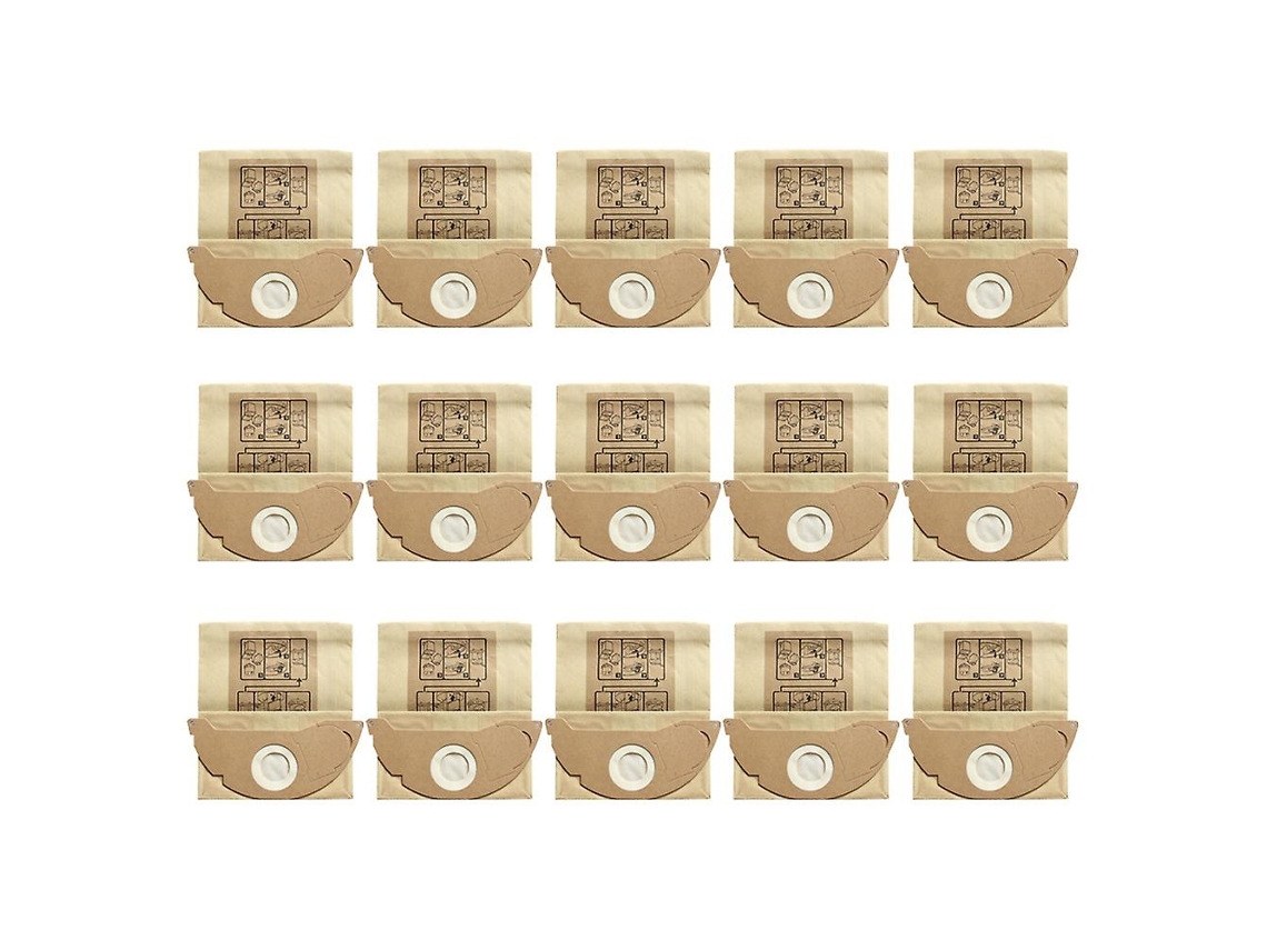 15 pçs saco de papel para aspirador de pó para karcher wd2250 a2004 a2054 mv2 robot