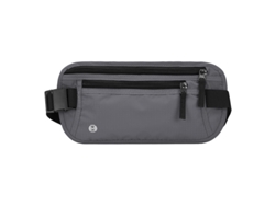 Cinturón de viaje antifraude Yuysan para pasaportes y documentos, impermeable, color gris oscuro.