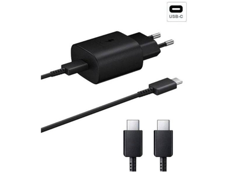 Kit Base De Cargador, Cable De Carga De Cargador Rápido Para Samsung Universal (45W - Usb-C - Negro)