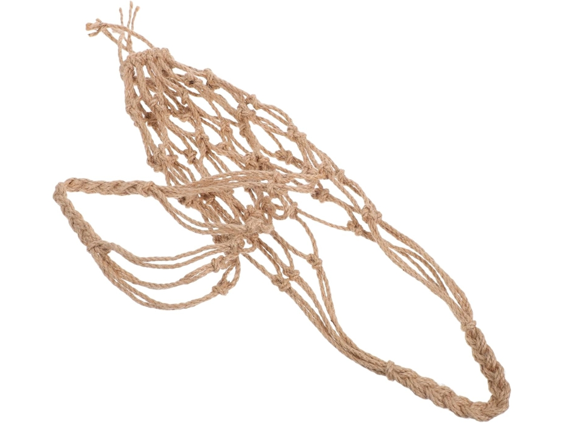 Soporte Macramé Vino Bolsa Yute Funda Protectora Accesorio