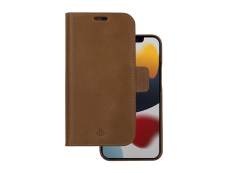 Funda Folio para iPhone 13 Pro DBRAMANTE1928 Piel Marrón