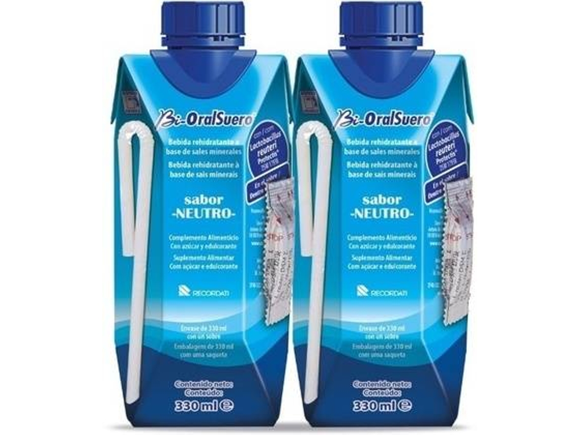 Complemento Alimentar CASEN RECORDATI Bi-Oral Soro Pack Neutro (2 unidades de 330ml)