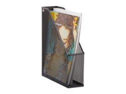 Relaxdays Revistero De Malla Metálica A4, Hasta C4, Con Ojales Para Colgar, Archivador/organizador, Negro