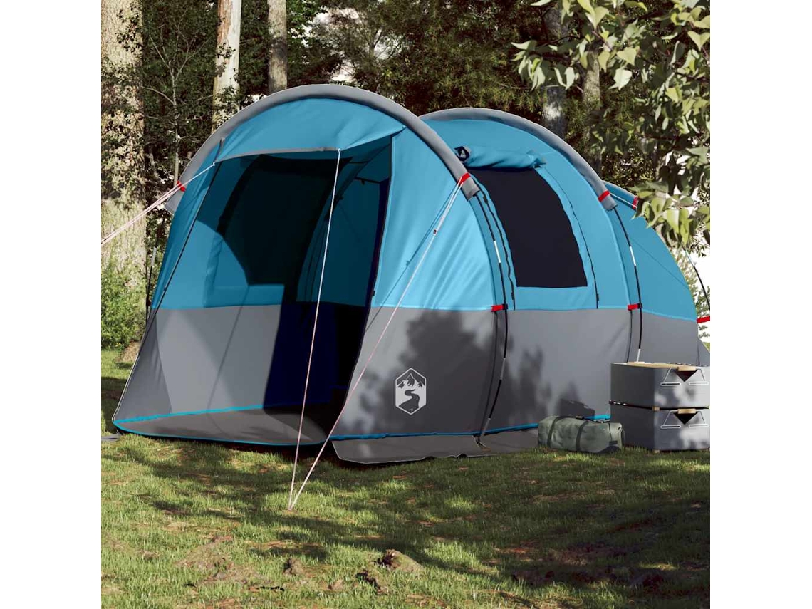 Tienda de campaña tipo túnel para 4 personas, impermeable, azul, Wsd151473, Lovely Home